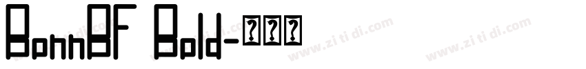 BonnBF Bold字体转换